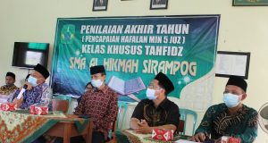 Ujian Hafalan Kelas Tahfidz SMA Melampaui Target! Ujian Hafalan Kls IPA Tahfidz