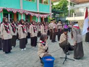 Upacara Pelantikan Dewan Ambalan Penegak SMA AL HIKMAH Disemarakkan dengan Prosesi Penyiraman Simbol Tanggung Jawab