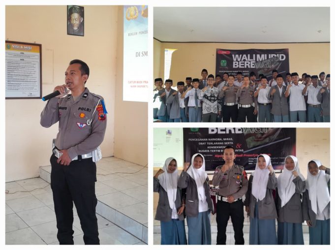 Wali Murid Berbagi bersama POLRI Polsek Tegal Kota dengan tema Pencegahan Narkoba, Miras, Obat terlarang dan konsekuensinya serta ketertiban berlalu lintas.